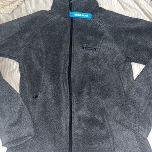 Columbia Charcoal Full-Zip Fleece Jacket